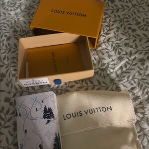 Ski wallet monogram designer inspired